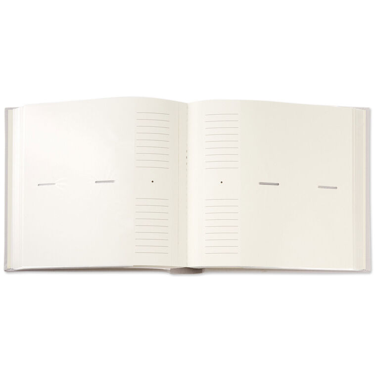 Oh Baby Gray Linen Textured Photo Album, , large image number 4