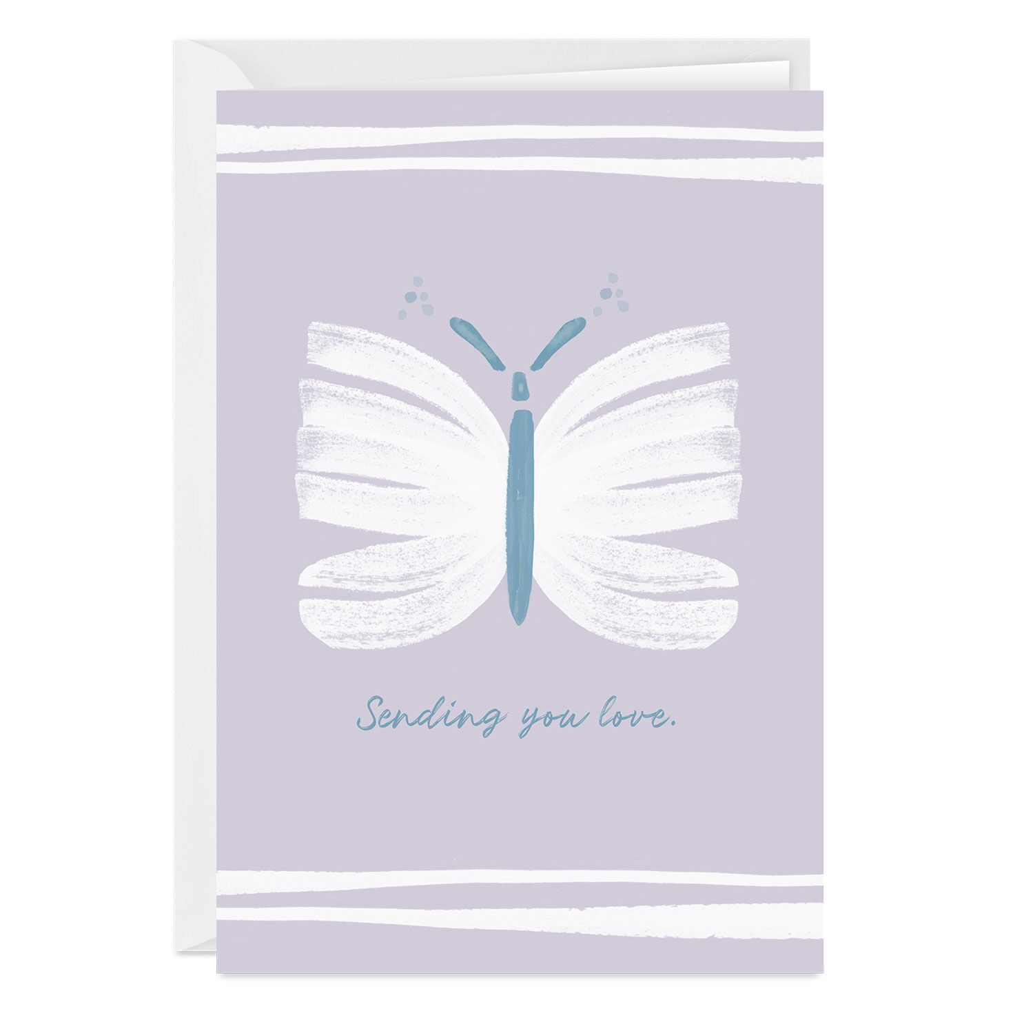 Butterfly Love and Strength Custom Thinking of You Card