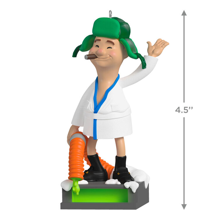 Cousin Eddie Draining Toilet Keepsake Ornament measurement image number 3