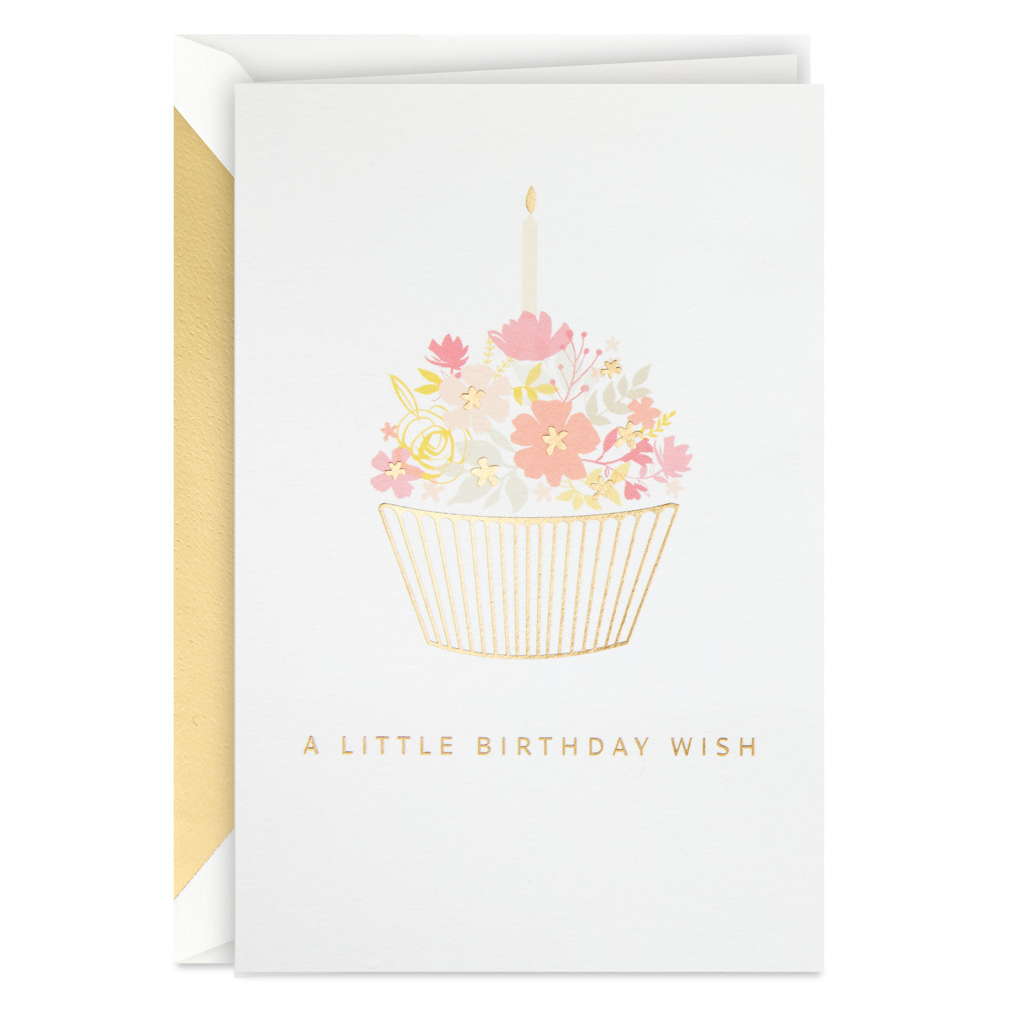 Artsy Friend Trendy Hallmark Greeting Card- Cupcake HAPPY BIRTHDAY CARD 