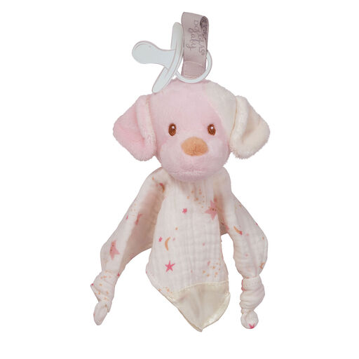 Douglas Cuddle Toys Rosy Cream Puppy Paci Lovey, 8", 
