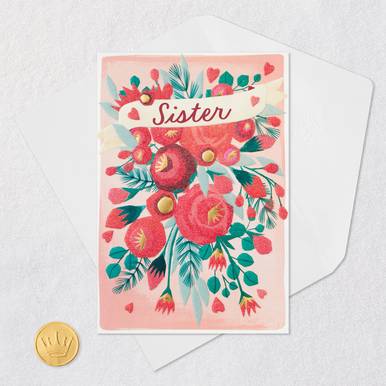 Merry Christmas With Love Christmas Card for Sister for only USD 4.99 | Hallmark