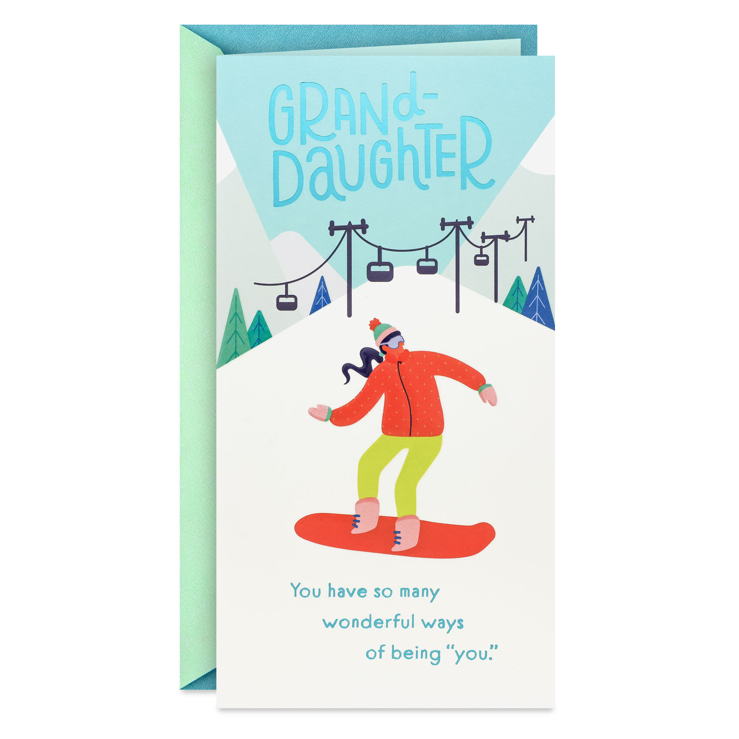 You Make Us Proud Money Holder Christmas Card for Granddaughter