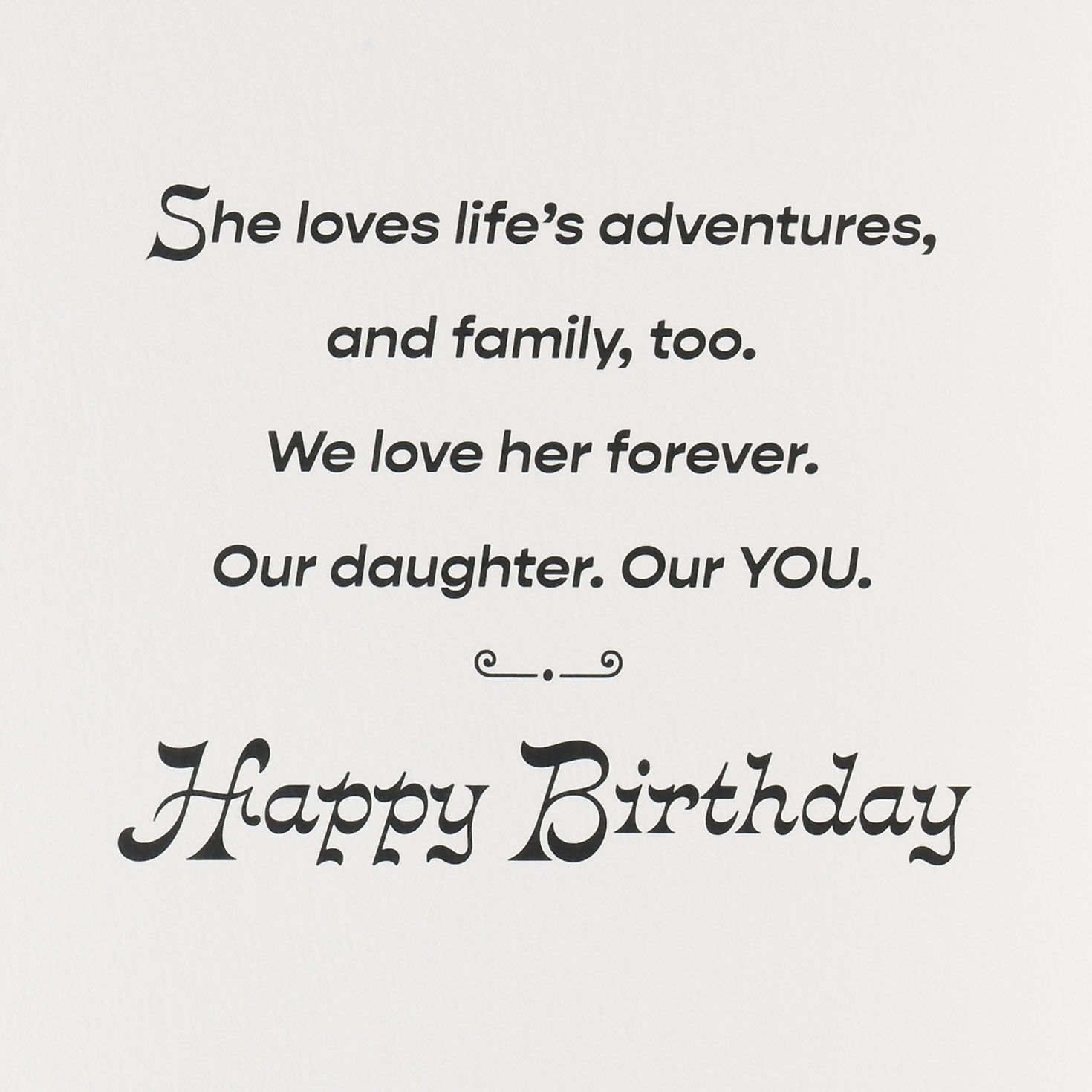 Pink Pennant on Abstract Print Daughter Birthday Card Sentiment image number 3