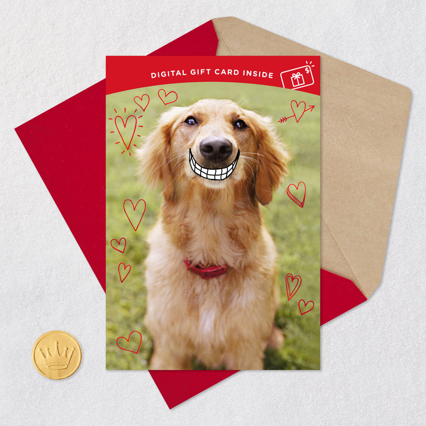 You Make Me Smile Gift Card Greeting Valentine's Day Card for only USD 4.99 | Hallmark