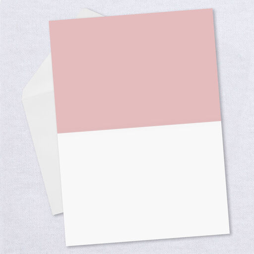 Pink-Hued Stripes Folded Photo Card, 
