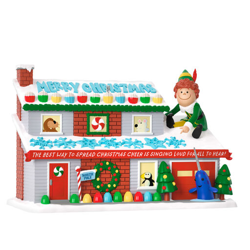 Elf Crazy Christmas Cheer Musical Ornament With Light, 