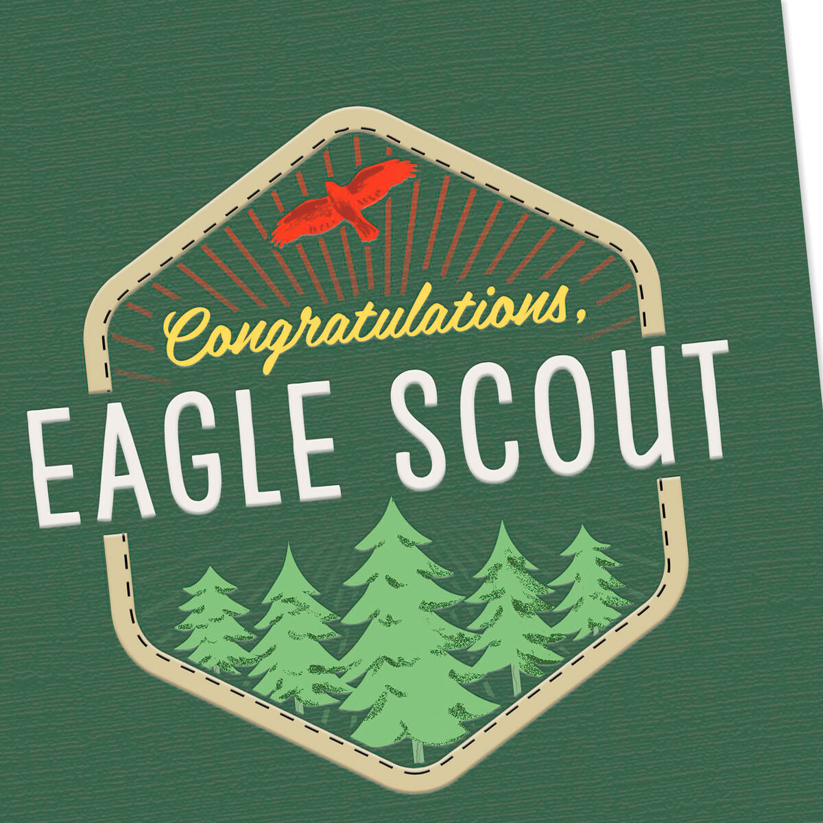 Spirit of Adventure Eagle Scout Congratulations Card Greeting Cards