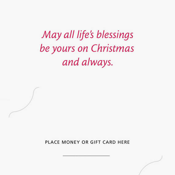 All Life's Blessings Money Holder Christmas Card, , large image number 2