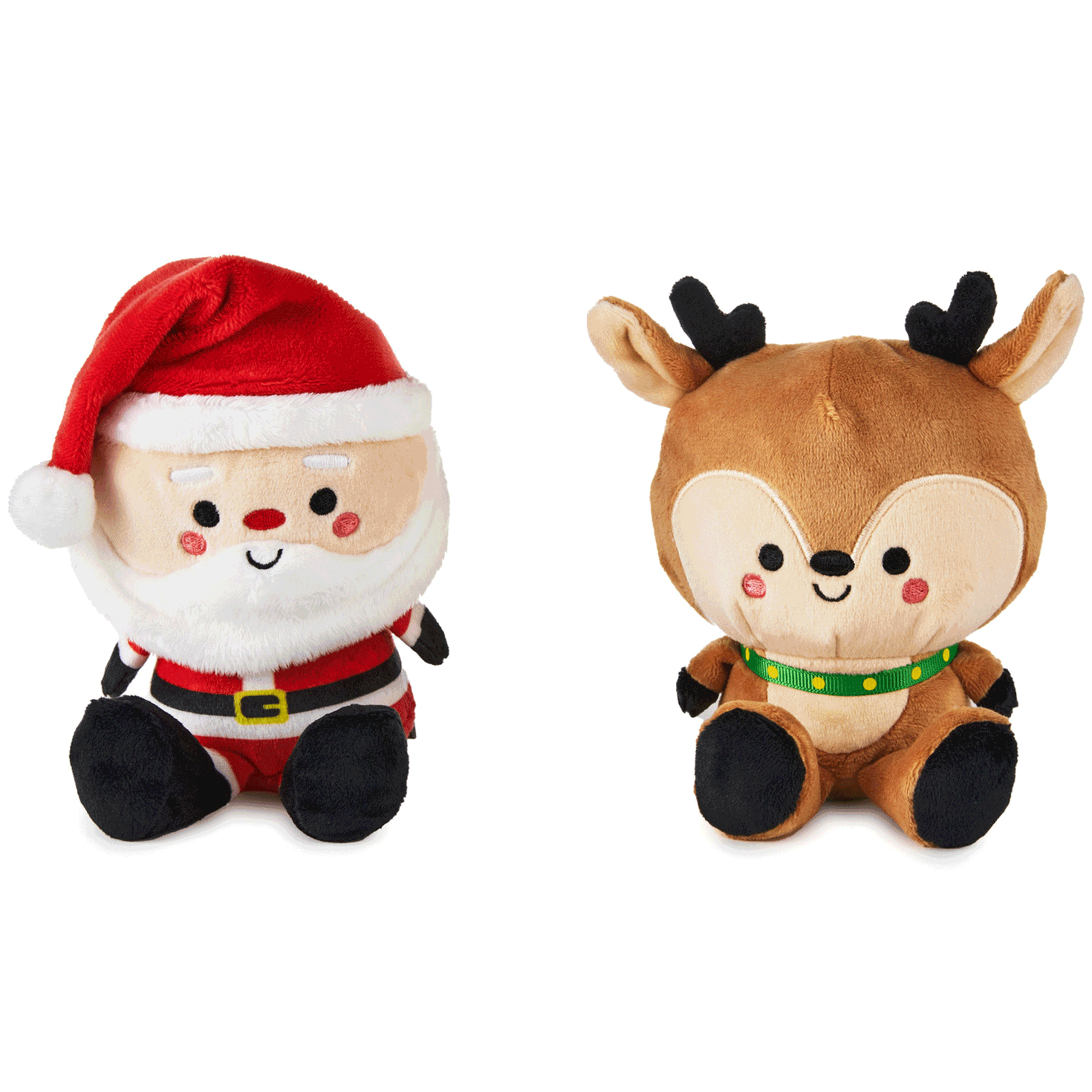 Better Together Santa and Reindeer Magnetic Plush Pair, 5.75", , large image number 2