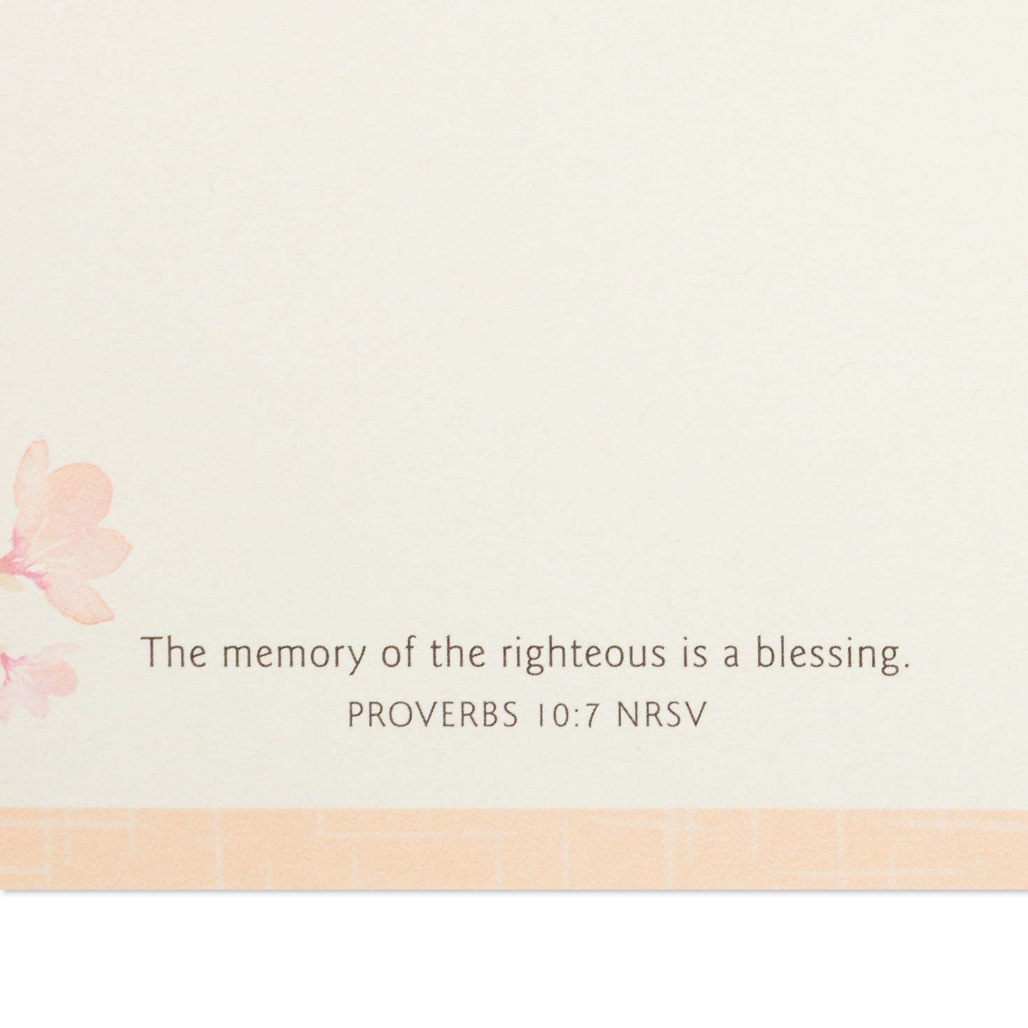 Butterfly and Flowers Religious Sympathy Card Scripture image number 3