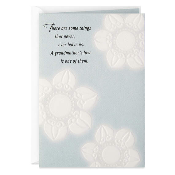 A Grandma's Love Never Leaves Sympathy Card, , large image number 1