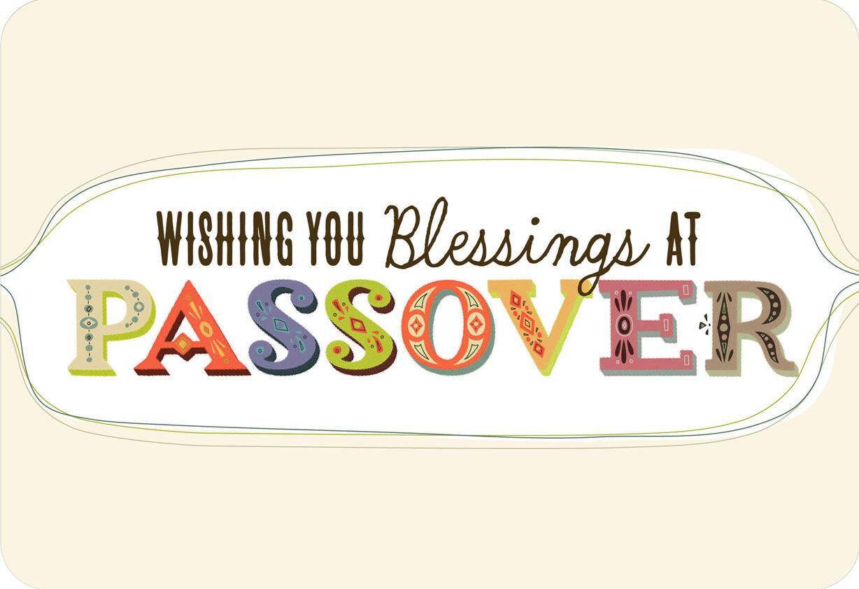 Wishing You Blessings Passover Card