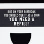 Glass Half-Full of Wine Birthday Card, , large image number 2