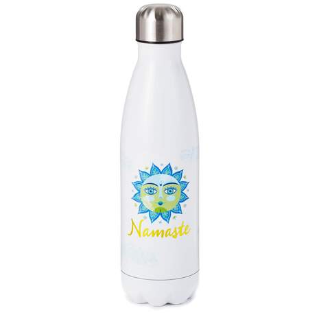 Namaste Stainless Steel Water Bottle, 17 oz., , large