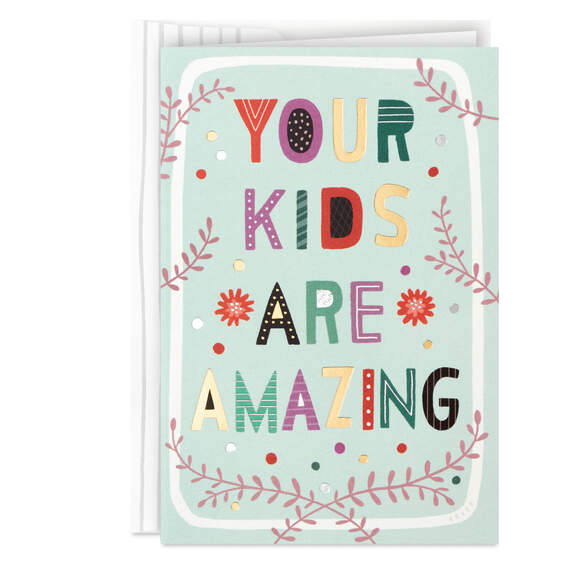 Amazing Kids, Amazing Mom Mother's Day Card, , large image number 1
