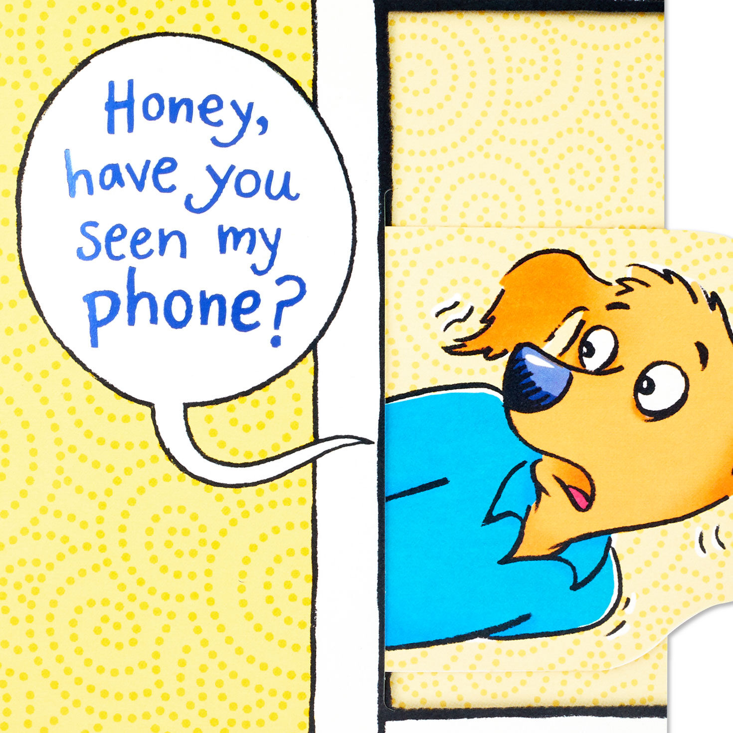 Cartoon Dog Dad Father's Day Card for Husband Sentiment image number 4