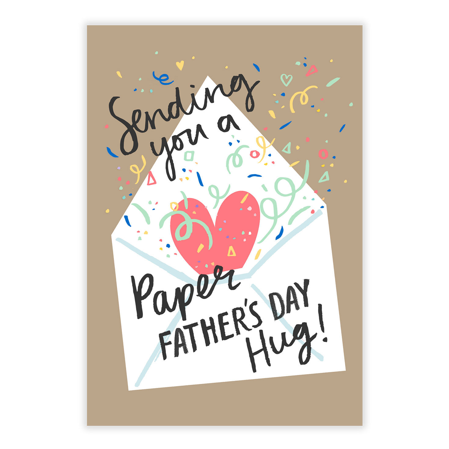 Paper Hug Personalized Father's Day Card front image number 2