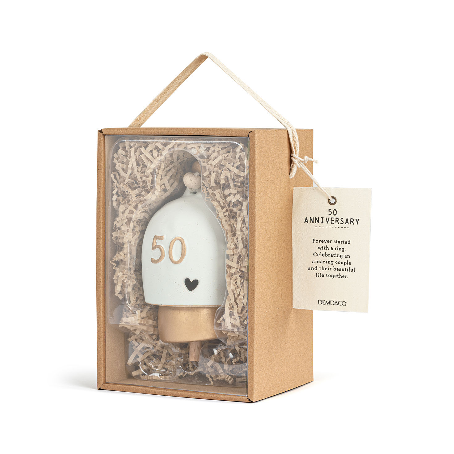 Demdaco Inspired 50th Anniversary Hanging Bell for only USD 27.99 | Hallmark