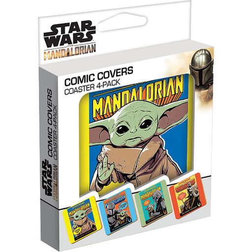 Star Wars: The Mandalorian Comic Book Cover Coasters, Set of 4, 