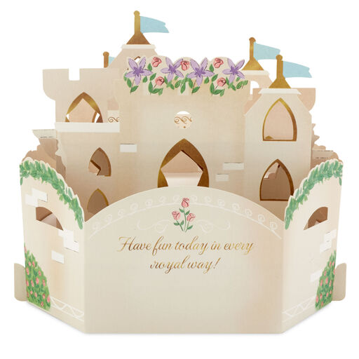 Disney Princess Castle All the Happiness 3D Pop-Up Card With Playset, 