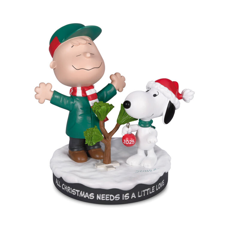 Peanuts® Charlie Brown and Snoopy With Tree Figurine, 5.25"