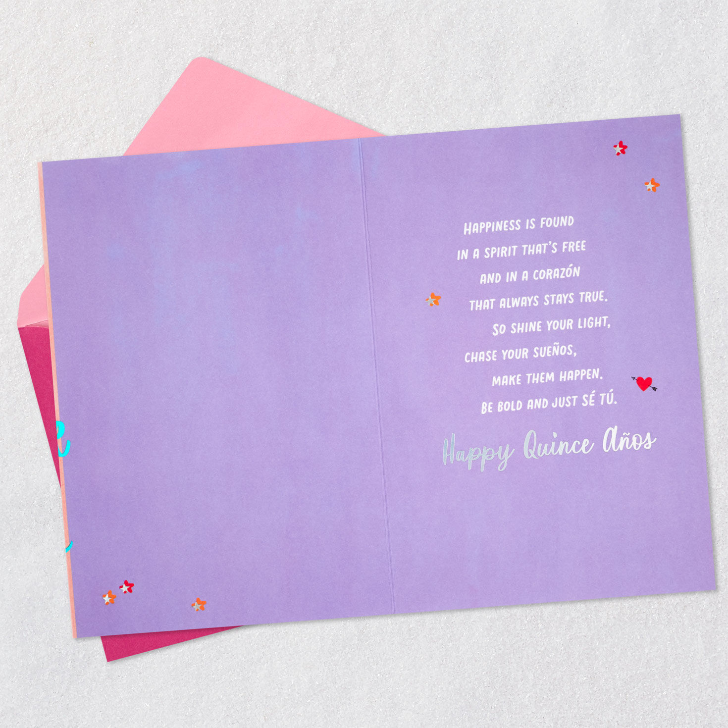 Shine Your Light Bilingual Quinceañera Card for only USD 3.59 | Hallmark