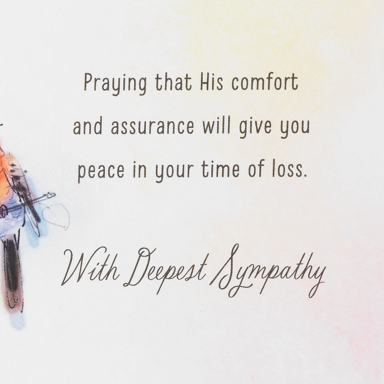 The Tender Grace of Christ Religious Sympathy Card, , large image number 2