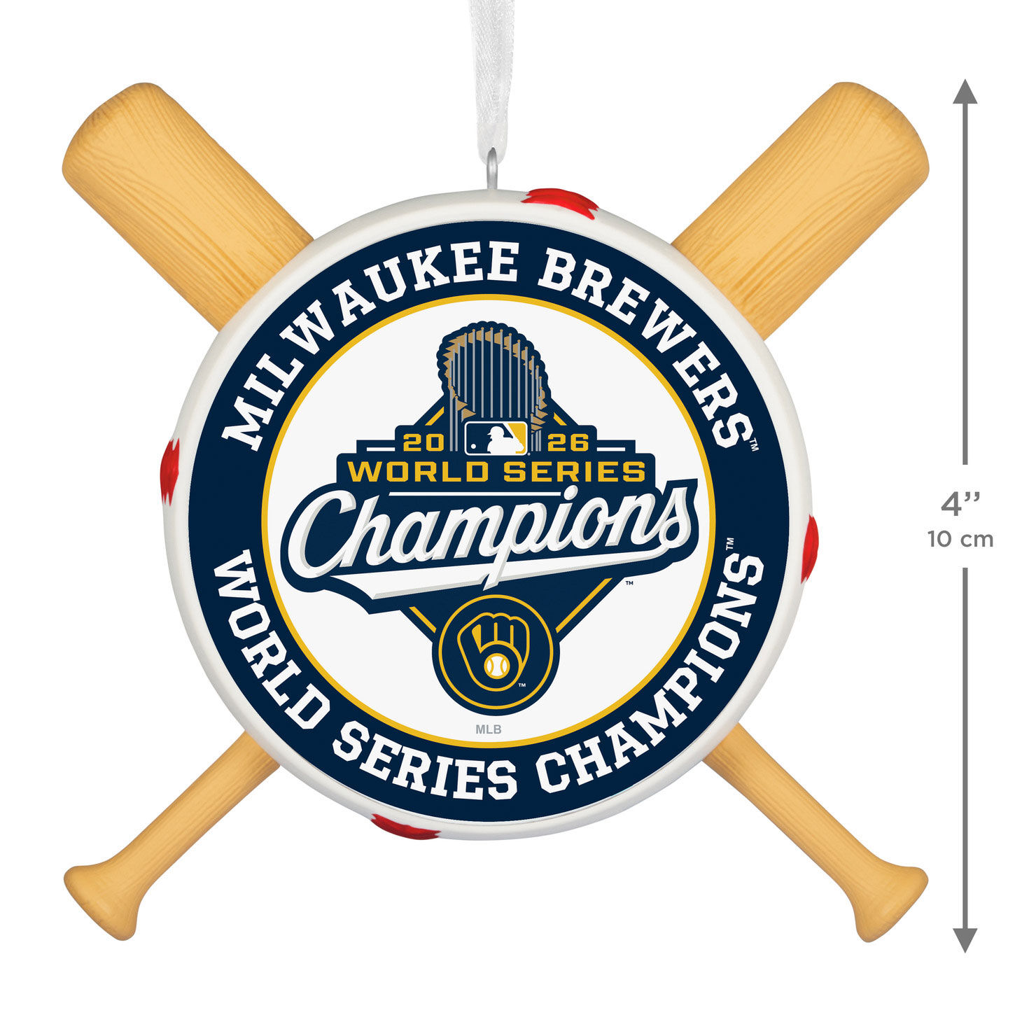 Milwaukee Brewers World Series 2026 Keepsake Ornament measurement image number 4