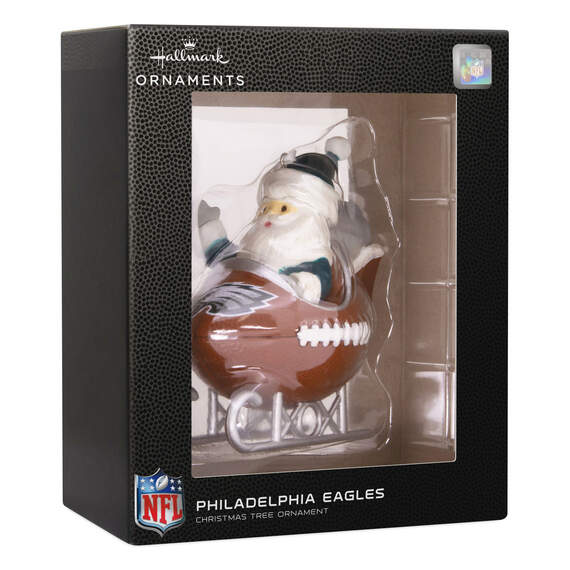 NFL Philadelphia Eagles Santa Football Sled Hallmark Ornament, , large image number 4