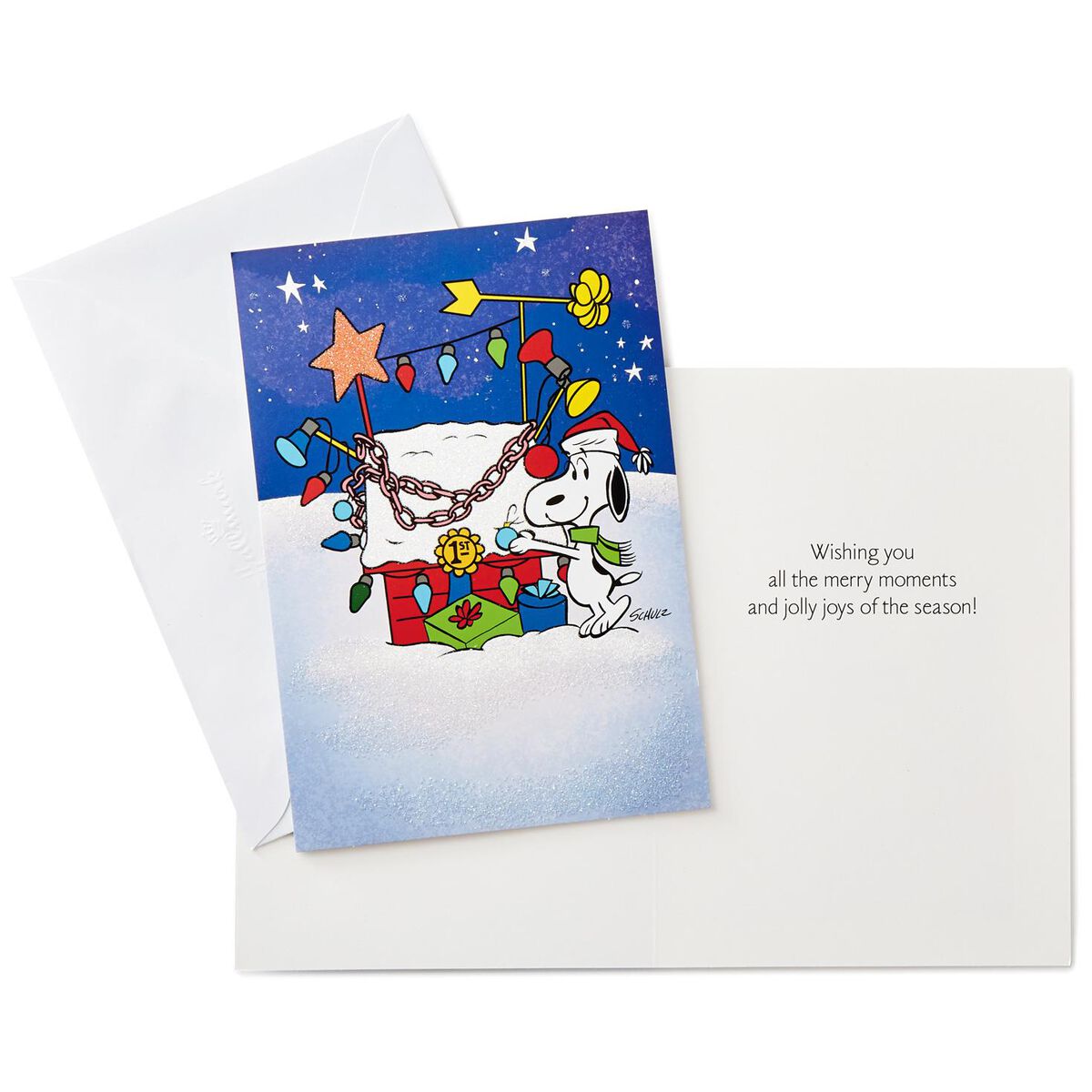 Peanuts® Snoopy and Woodstock Christmas Cards, Box of 16 Boxed Cards Hallmark