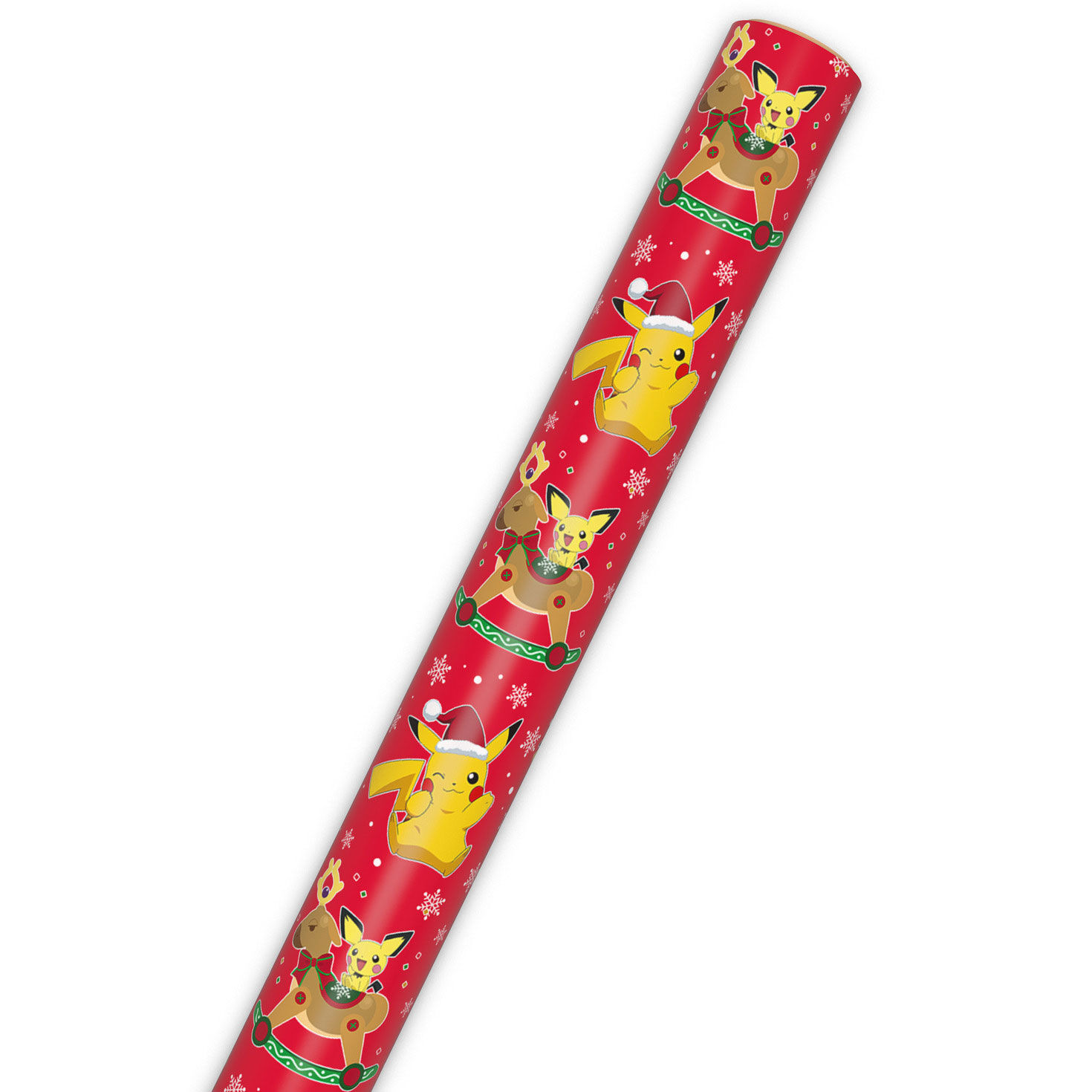 Pok&eacute;mon Fun on Red Jumbo Christmas Wrapping Paper Wrap Tube image number 6