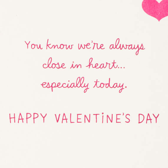 Far Apart, But Close at Heart Valentine's Day Card, , large image number 2