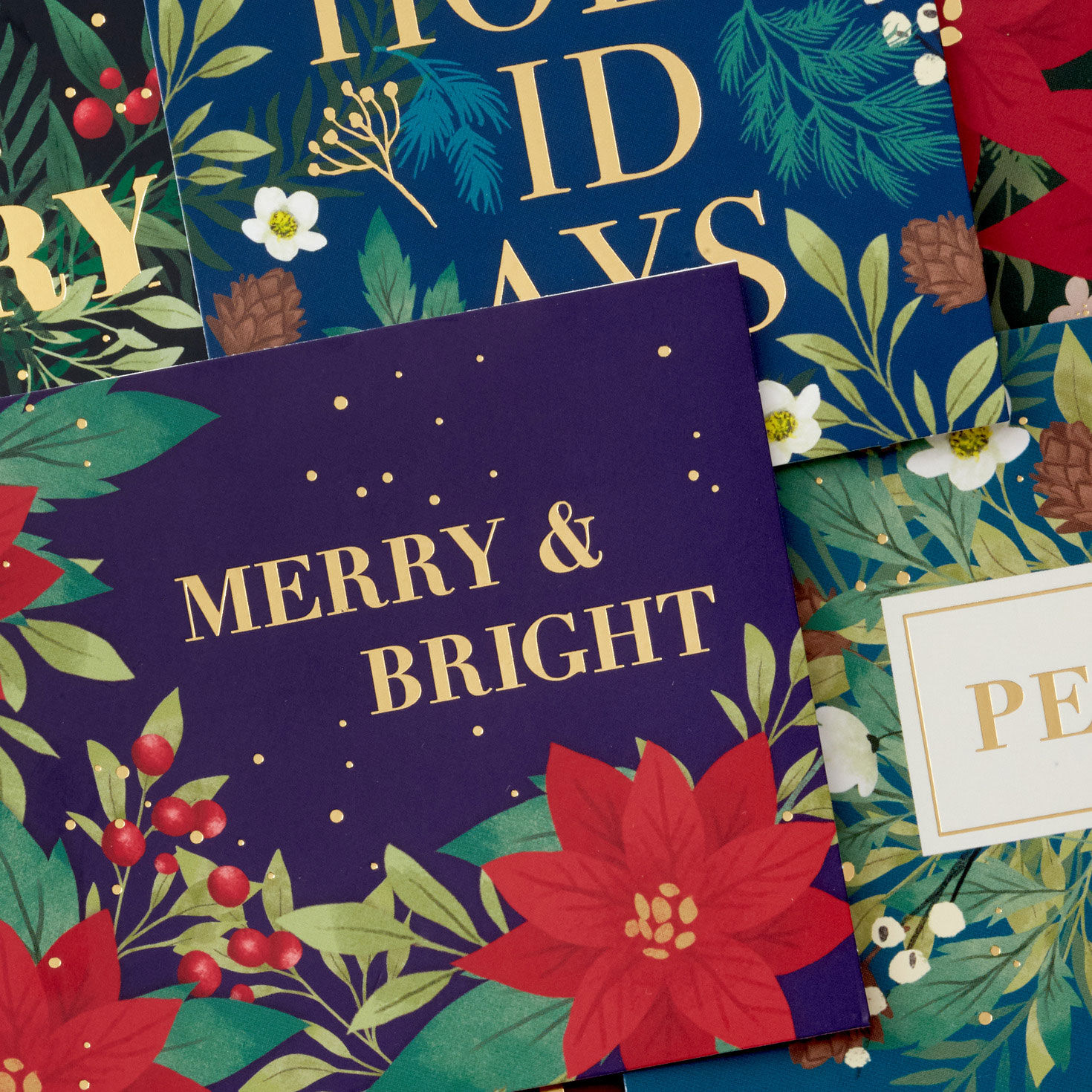 Bold Florals Boxed Christmas Cards Assortment, Pack of 72, , large image number 6