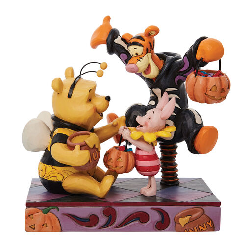 Jim Shore Disney Winnie the Pooh and Friends Halloween Figurine, 6.69", 