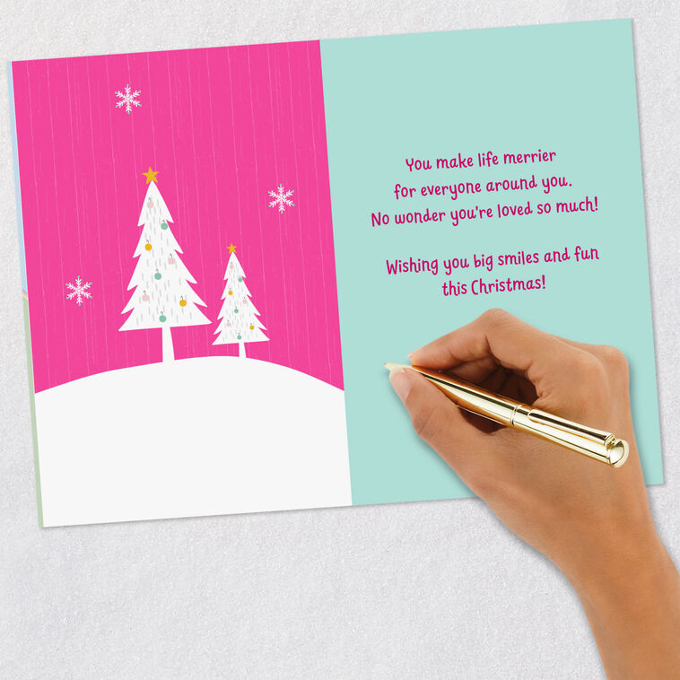 You're Loved So Much Christmas Card for Great-Granddaughter, , large image number 6