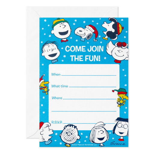 Peanuts Join the Fun Invitation, Pack of 10, 