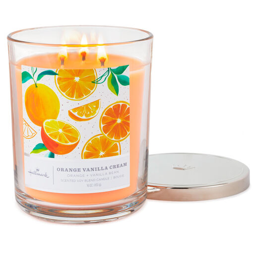 Orange Vanilla Cream 3-Wick Jar Candle, 16 oz., 