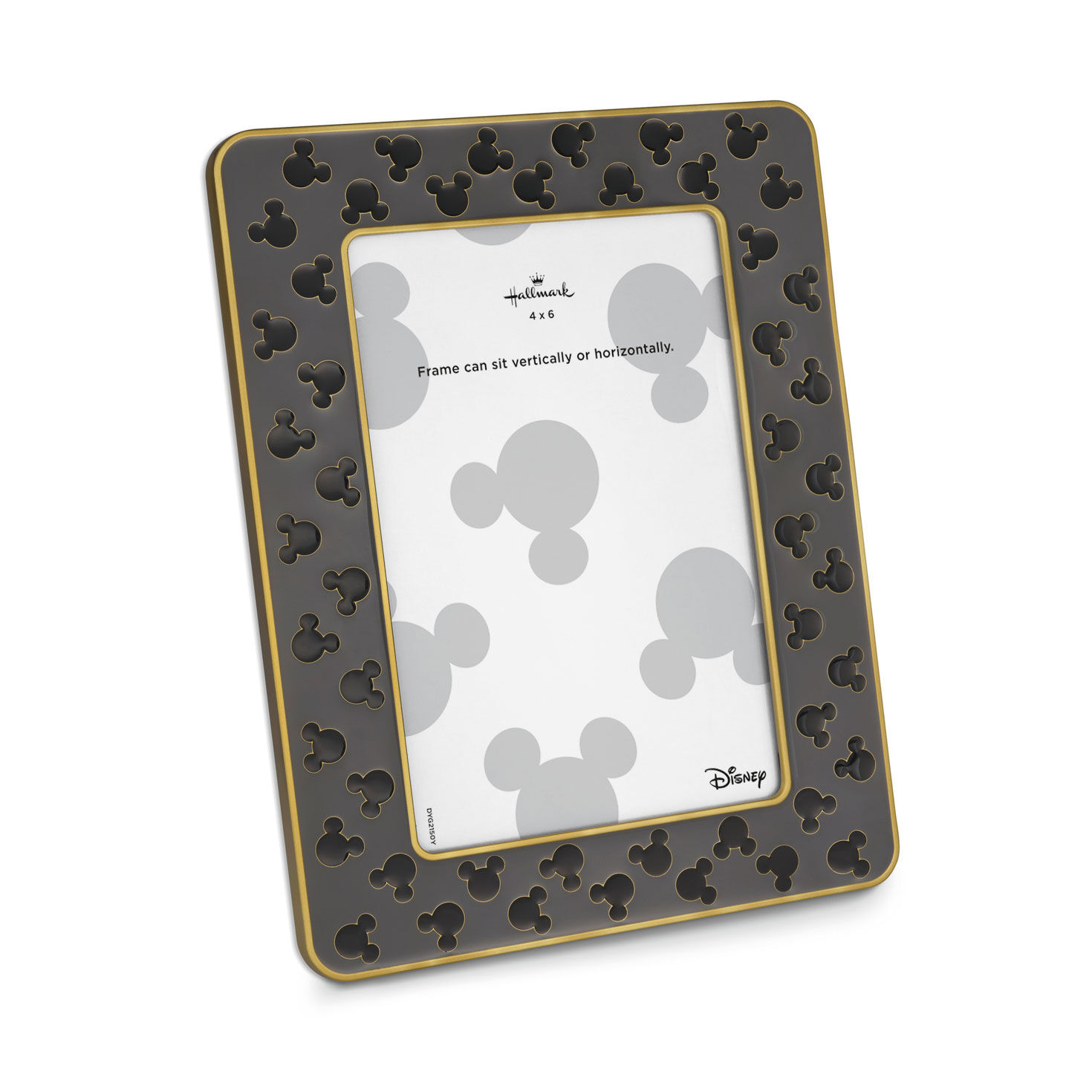 Disney Mickey Mouse Silhouettes Gray Metal Picture Frame, 4x6