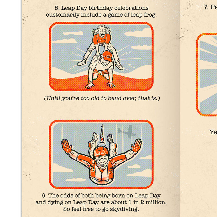 Fun Facts Funny Leap Day Birthday Card, , large image number 4