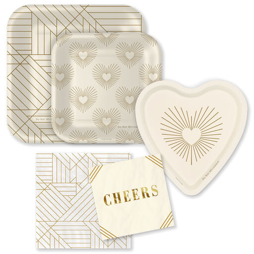 Ivory and Gold Party Essentials Set, 