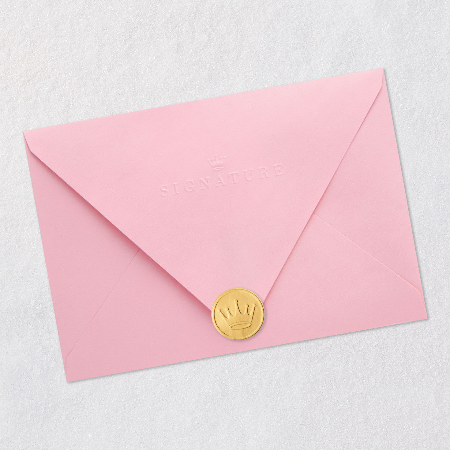 Pink Quilled Paper Champagne Flutes with Flowers Wedding Card Envelope Back with Seal image number 8