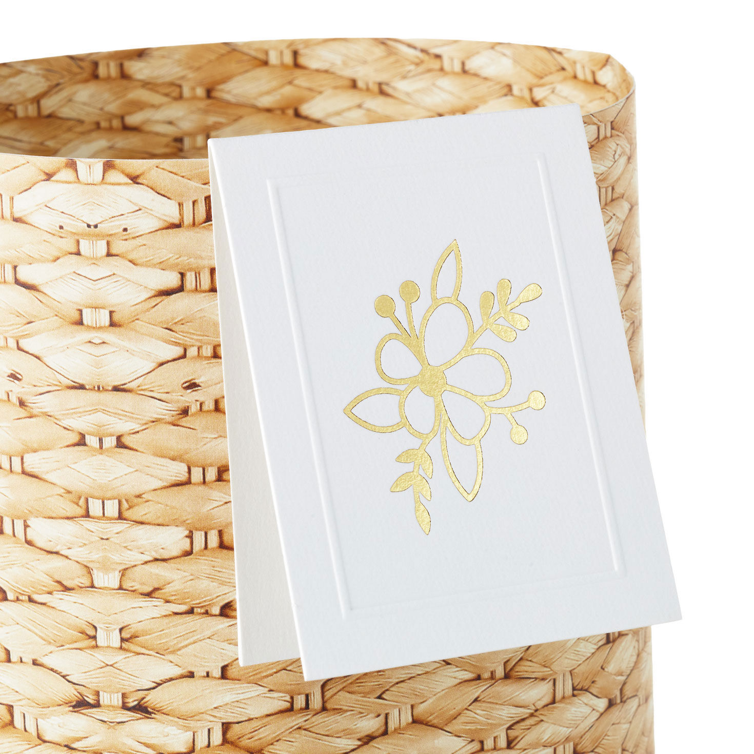 Build-a-Bouquet Woven Basket Pop-Up Paper Vase With Mini Card for only USD 4.99 | Hallmark