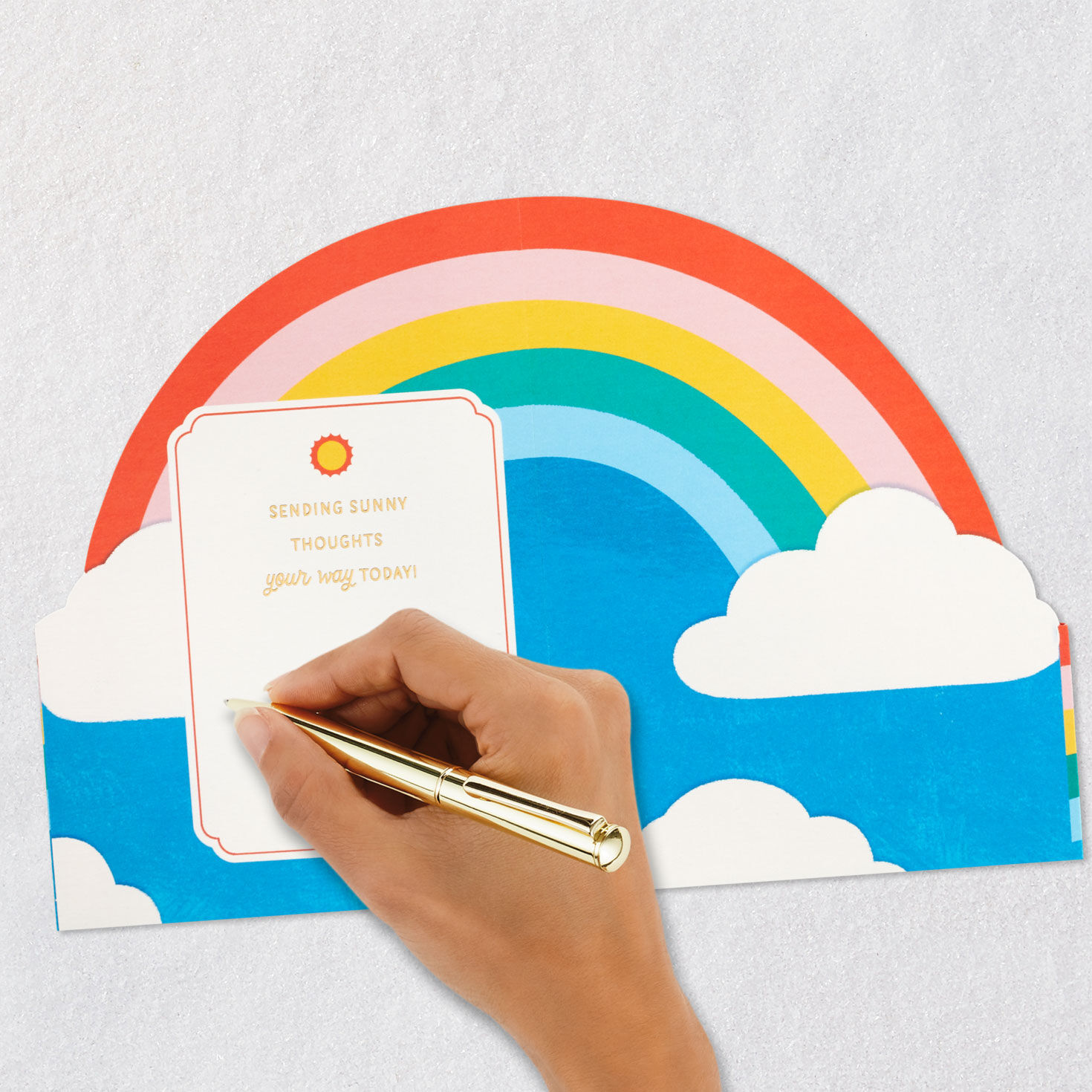 Sending Sunny Thoughts Your Way 3D Thinking of You Card, , large image number 6