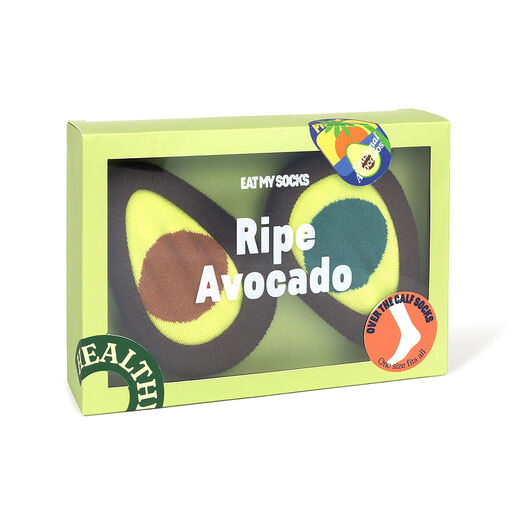 Eat My Socks Ripe Avocado Adult Novelty Socks, 