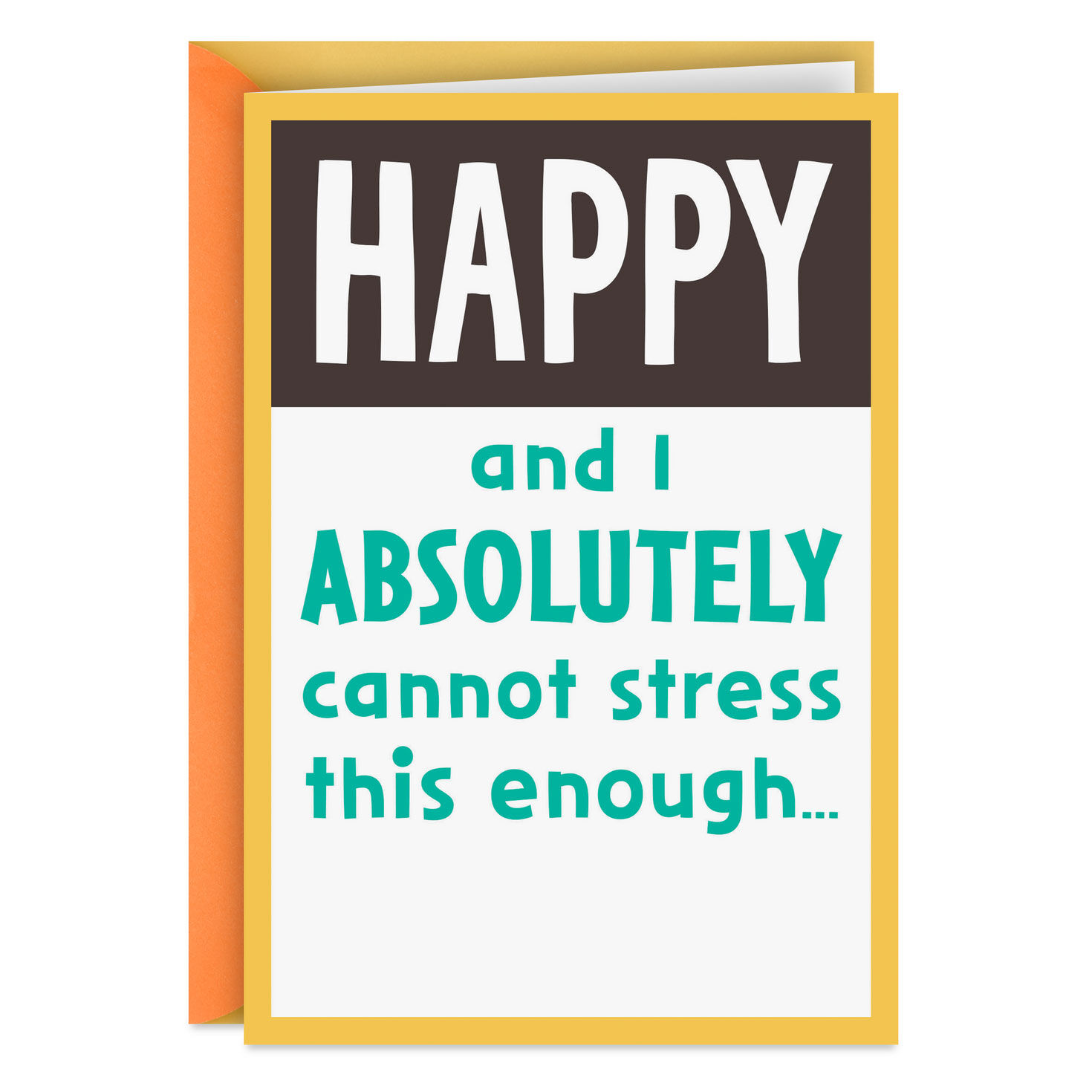 Can't Stress This Enough Funny Birthday Card