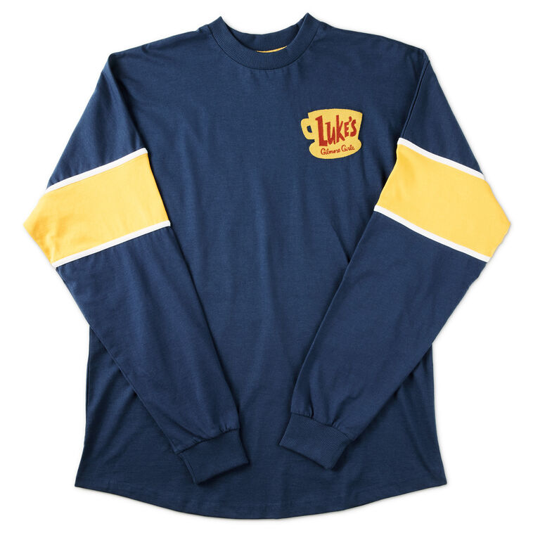 Gilmore Girls Luke's Diner Logo Blue Long-Sleeve Spirit Shirt