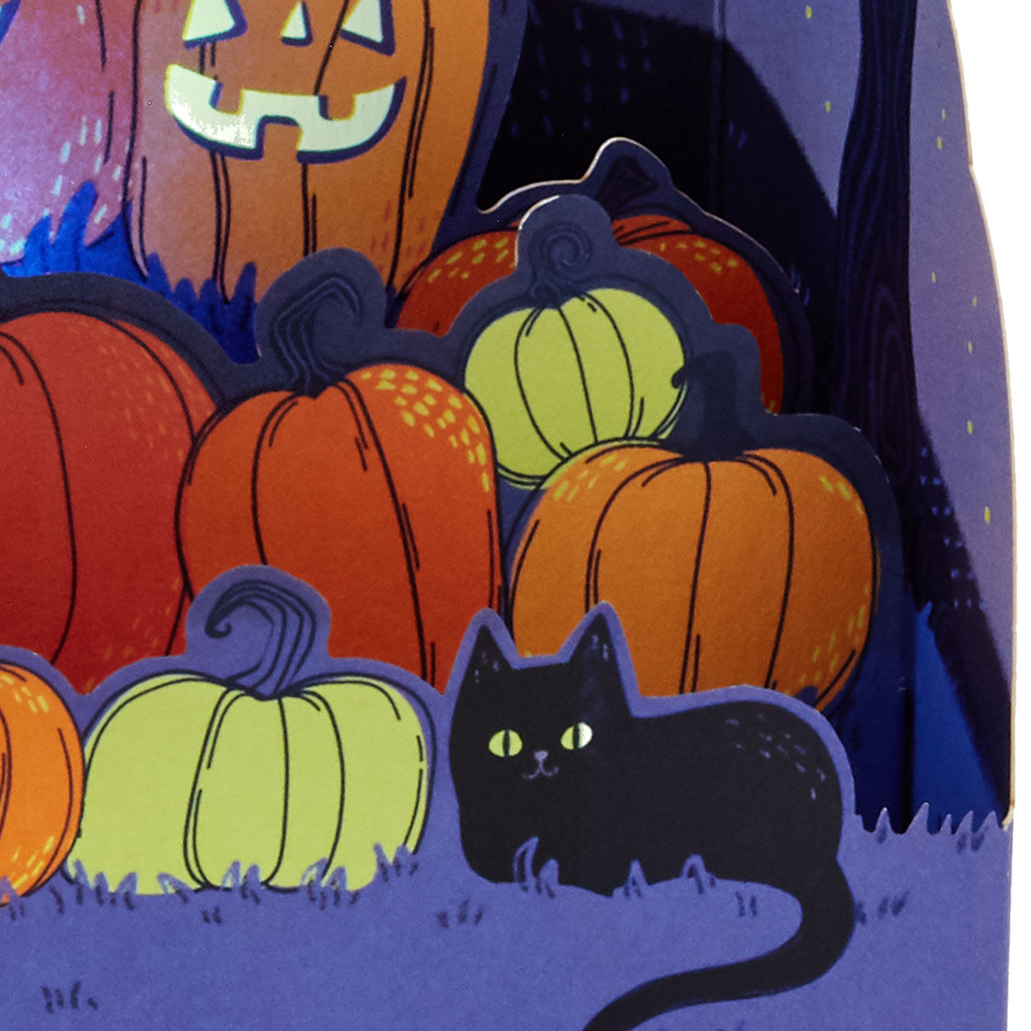 Glowing Pumpkin Patch Musical 3D Pop-Up Halloween Card With Light for only USD 9.99 | Hallmark