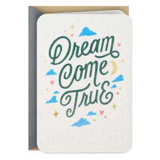 Dream Come True Blank New Baby Card