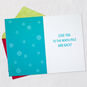 Polar Bear and Bird Granddaughter Christmas Card Open card with envelope image number 3